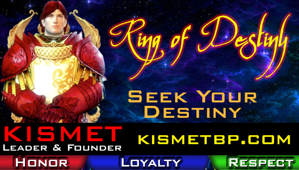 Ring of Destiny - Honor - Loyalty - Respect