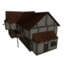 Wood & Plaster 2-Story with Balcony Village Home icon.png
