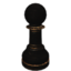 Basic Black Pawn Chess Piece icon.png