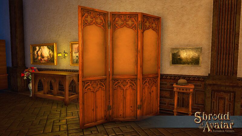 Item gothic wood canvas room divider.jpg