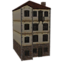 Stucco Four-Story Reversed Row Home icon.png