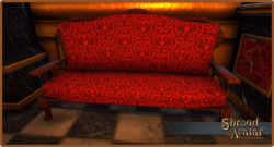 Sota fine red upholstered woodentrimloveseat.png