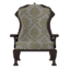 Fine White and Gold Upholstered Armchair icon.png