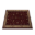 Square Rug (Red Floral)