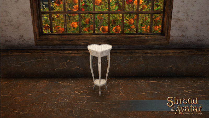 SS Heart-Shaped White End Table overlay.png