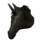Pristine Dark Unicorn Head