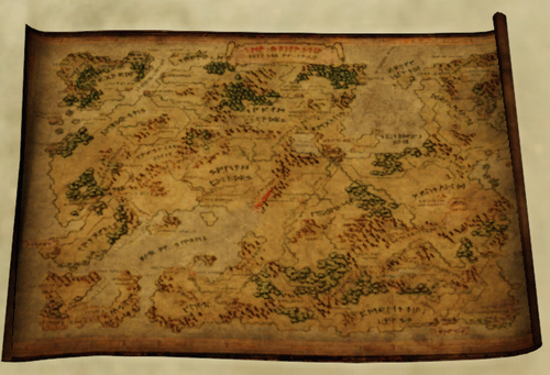 Antique Map of Novia - Shroud of the Avatar Wiki - SotA