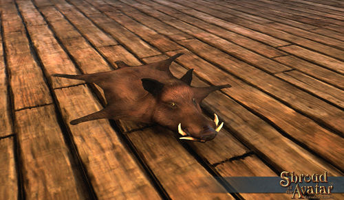 Boar Skin Rug - Shroud of the Avatar Wiki - SotA